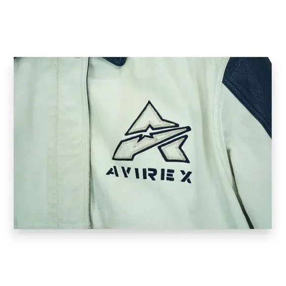 VINTAGE AVIREX USA‎ Authentic Classic Leather Jacket Size L ~ Dark Horse ~ Korea
